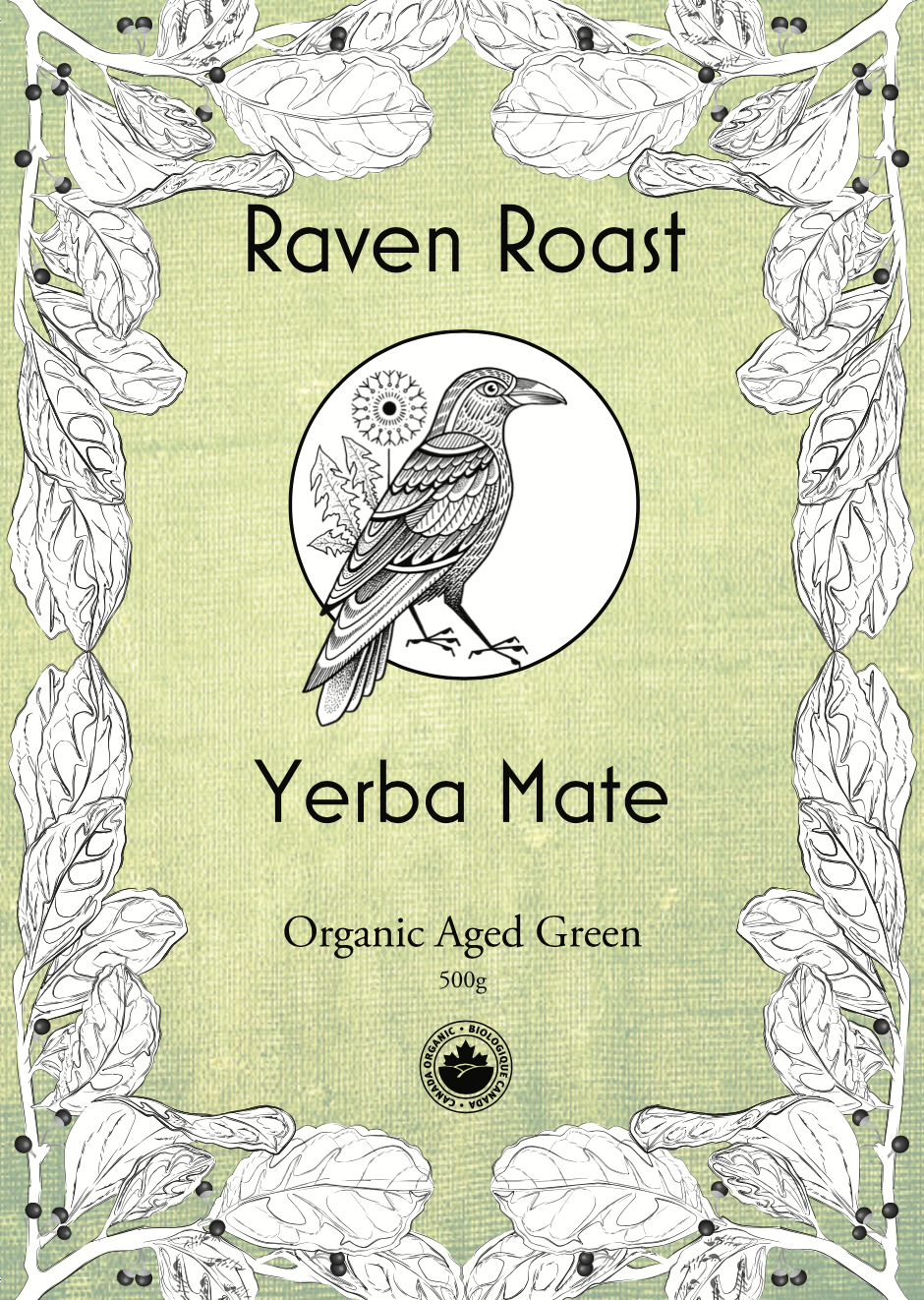 Loose Leaf Aged Green Yerba Mate - 500g Biodegradeable Bag - Case of 6 - Wholesale